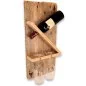 Preview: Weinregal hängend aus Europaletten Altholz mit 2 Weingläsern und 1 Flasche Wein Preview: Weinregal hängend aus Europaletten Altholz mit 2 Weingläsern und 1 Flasche Wein