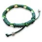 Preview: EM-Keramik-Halsband aus Paracord mit EM-Keramik alphine grün / neon green diamonds