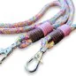 Preview: Handykette aus Tau Farbe flower power Beschläge Farbe silbern Preview: Handykette aus Tau Farbe flower power Beschläge Farbe silbern
