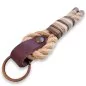 Preview: Schlüsselanhänger aus Tau Farbe sand gedreht Beschläge Farbe kupfer antik und Leder braun Preview: Schlüsselanhänger aus Tau Farbe sand gedreht Beschläge Farbe kupfer antik und Leder braun
