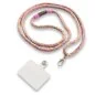 Preview: Handykette aus Tau Farbe flower power Beschläge Farbe silbern Preview: Handykette aus Tau Farbe flower power Beschläge Farbe silbern