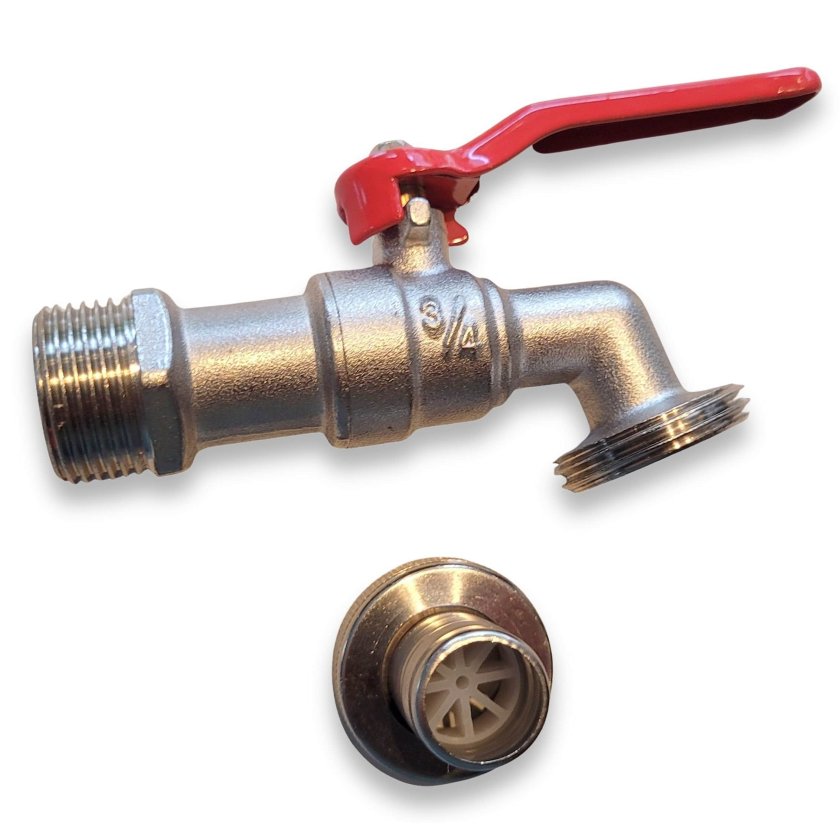 Kugel-Auslaufhahn 3/4" x 1" Außengewinde