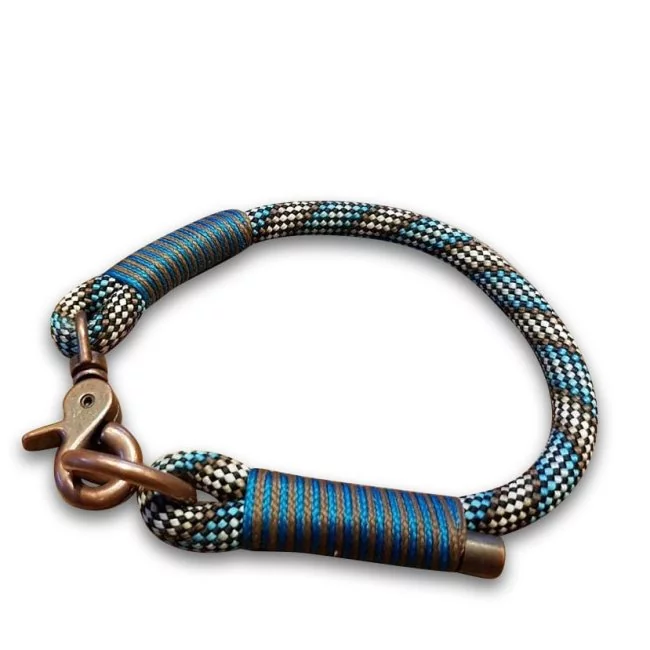 Halsband aus Tau, turkish antique und braun