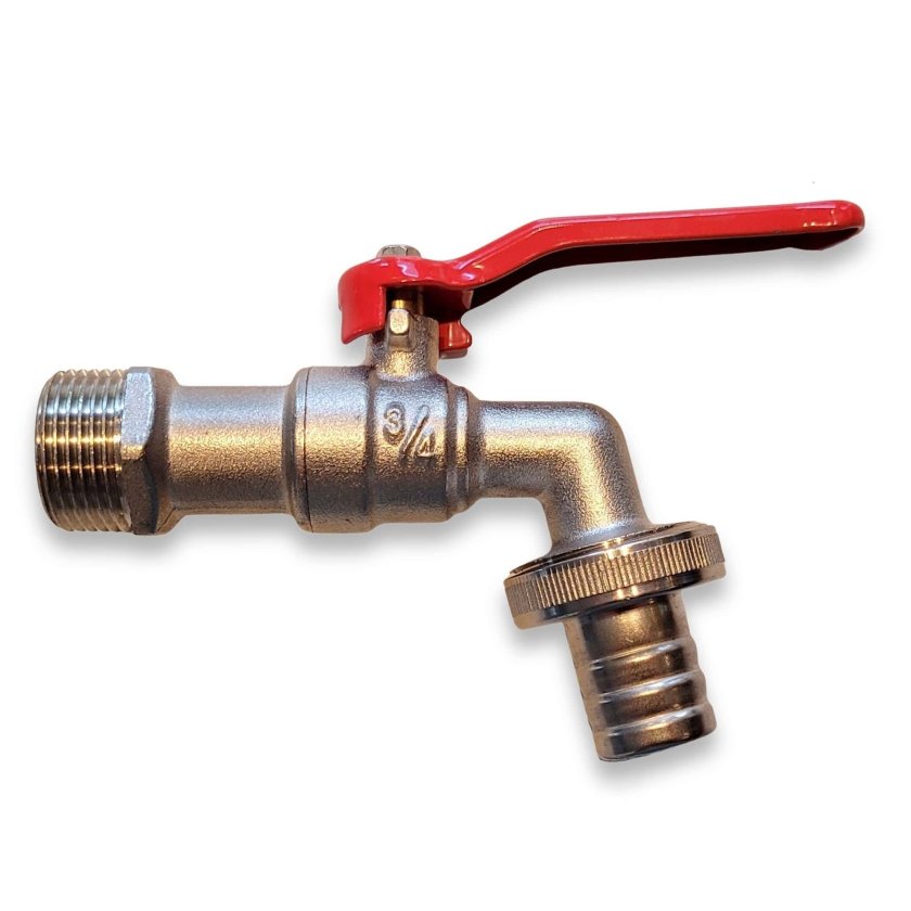 Kugel-Auslaufhahn 3/4" x 1" Außengewinde