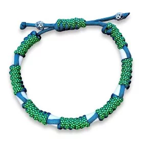 Mobile Preview: EM-Keramik-Halsband aus Paracord mit EM-Keramik alphine grün / neon green diamonds